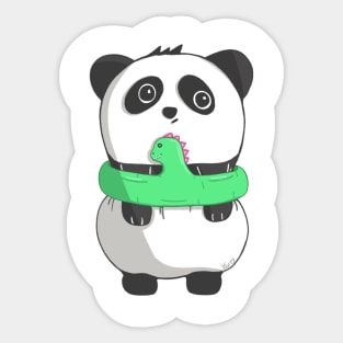 Dino Panda Sticker